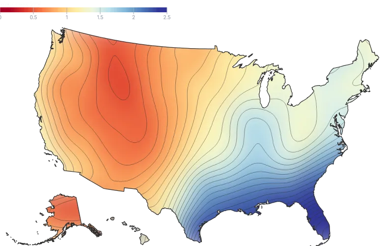 Raster - us-water-vapor