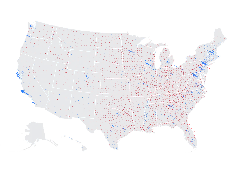Vector - election-wind-map